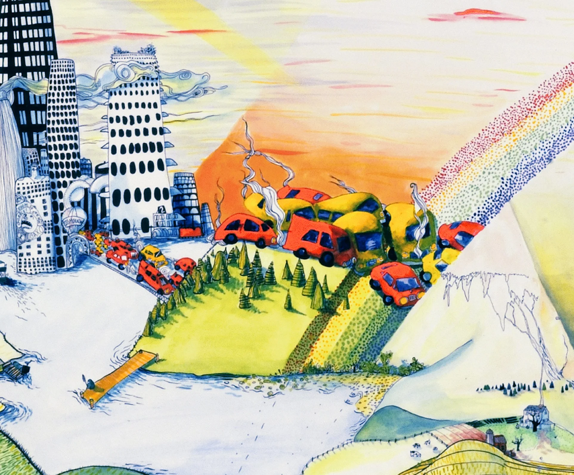 Blue Lights Led the Way — Fine Art Print