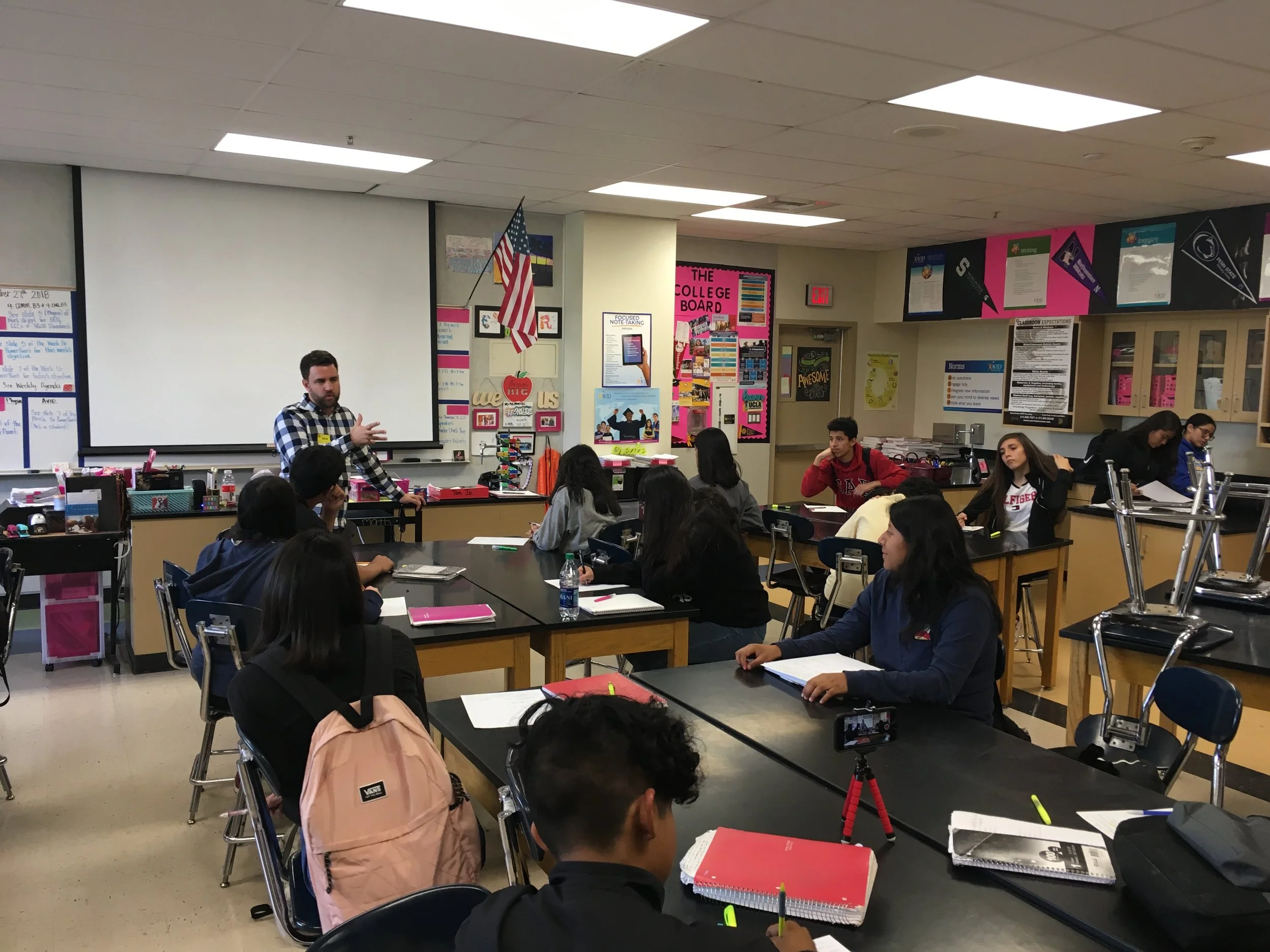 Jeffrey Miller inspired a classroom of students at Santee Education Complex