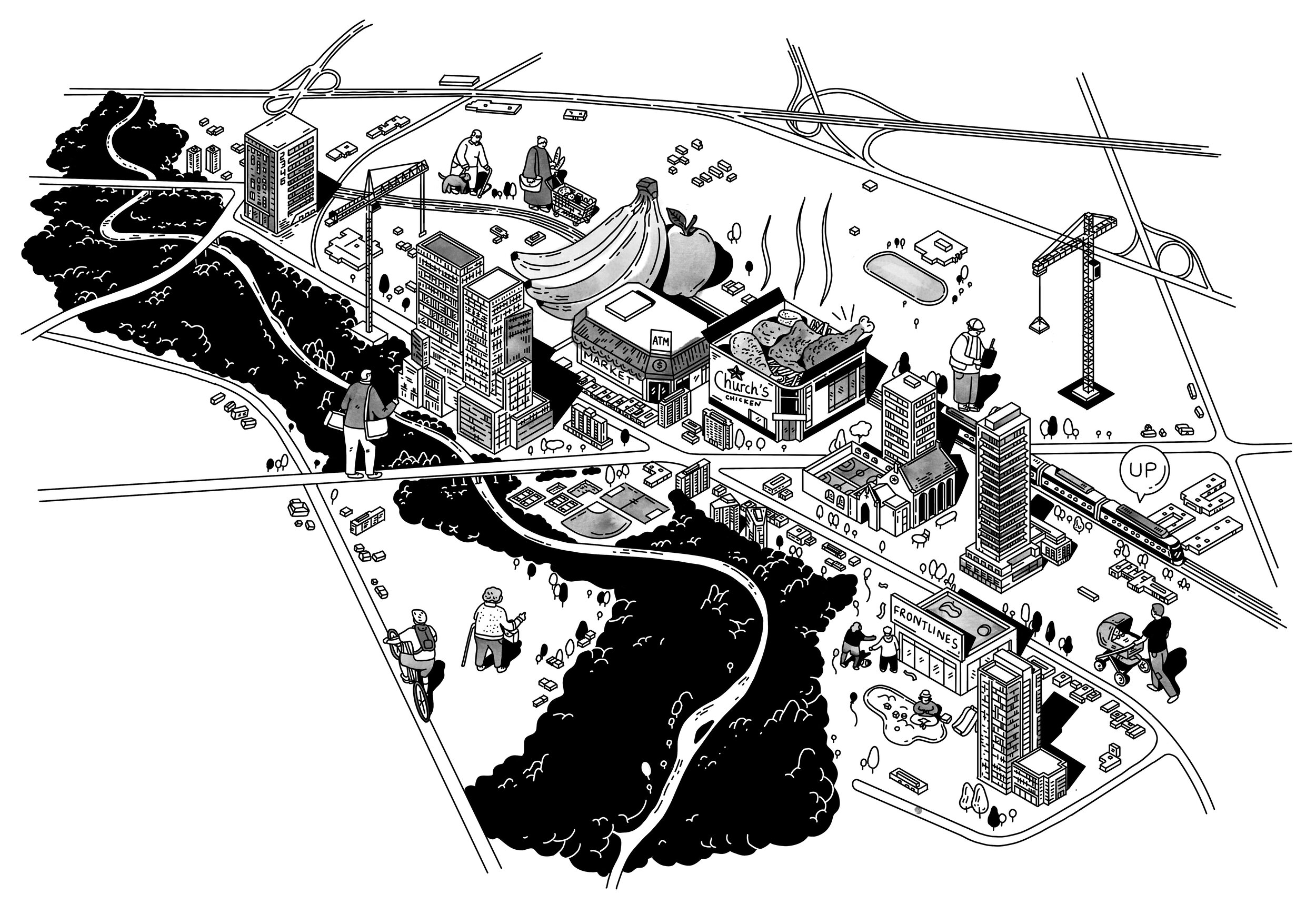 West End Phoenix - Illustrated Map