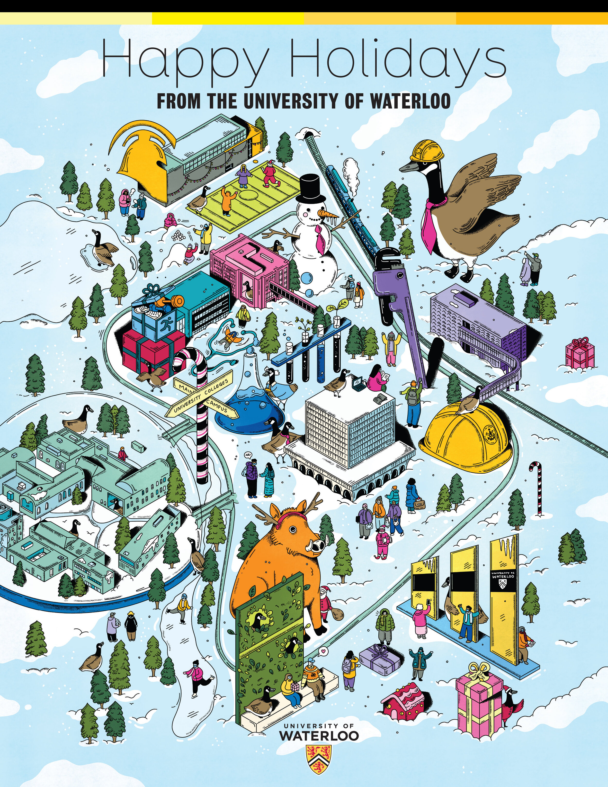 University of Waterloo - Year End Illustration 2020