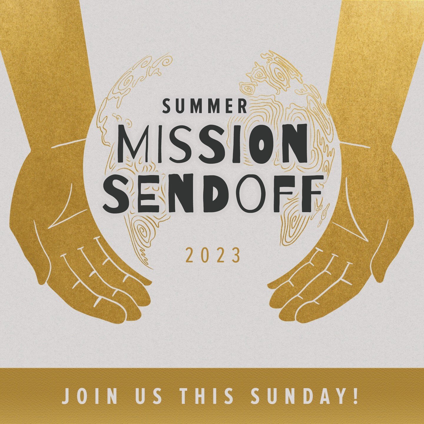 Join us this Sunday as we pray over our students and volunteers participating in summer missions!