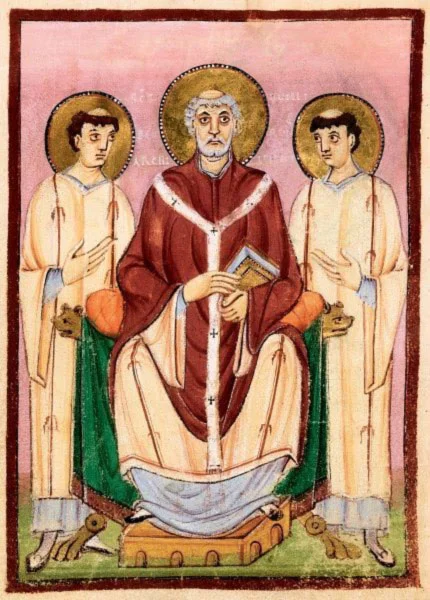 Illuminated manuscript of Saint Willibrord