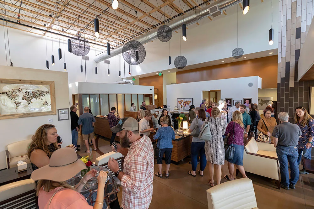 Opening reception of exhibit and gallery grand opening. Photo credit: Diana Odem.