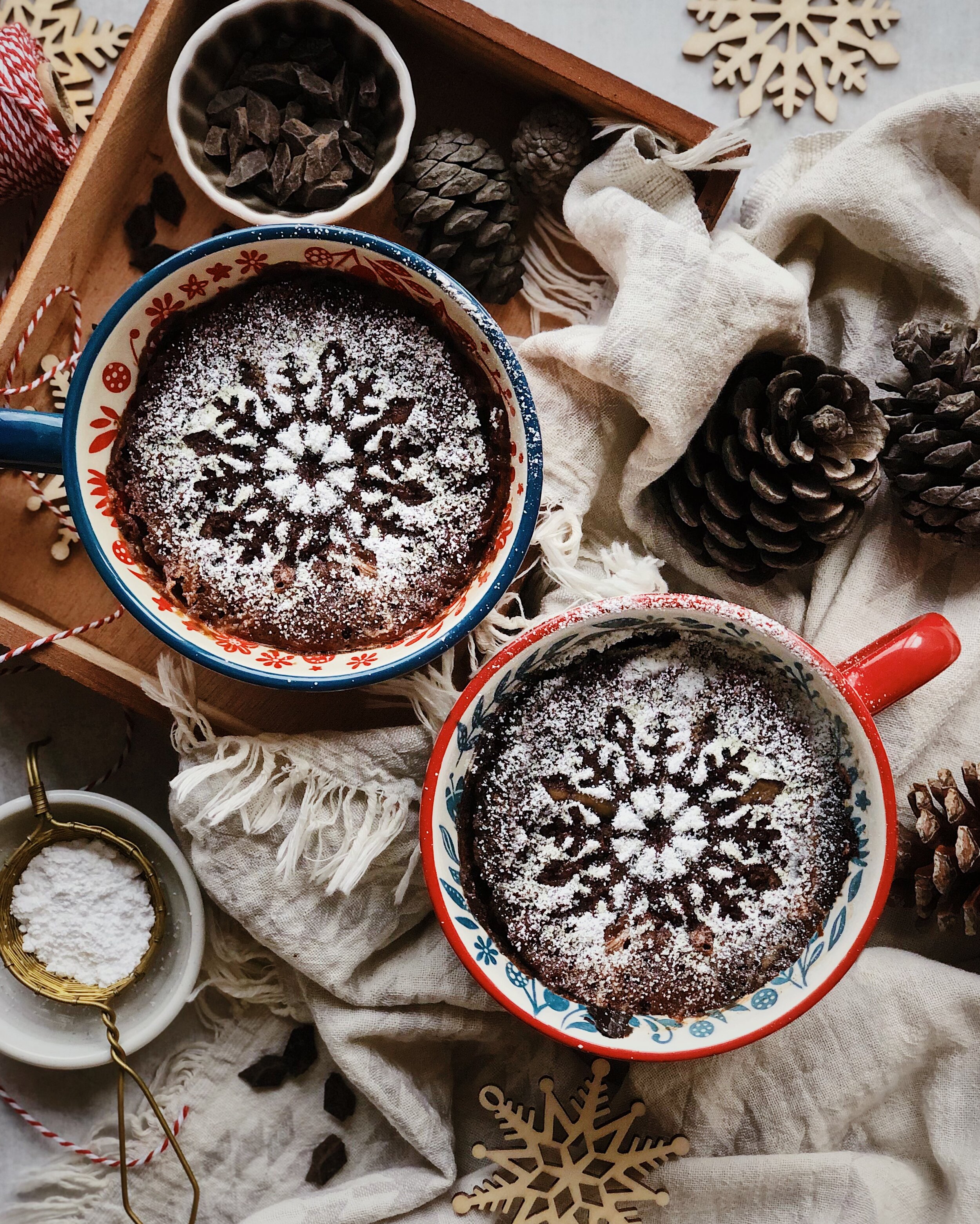 Chocolate & Vanilla Mug Cakes  Microwave Mug Cake in 90 seconds 