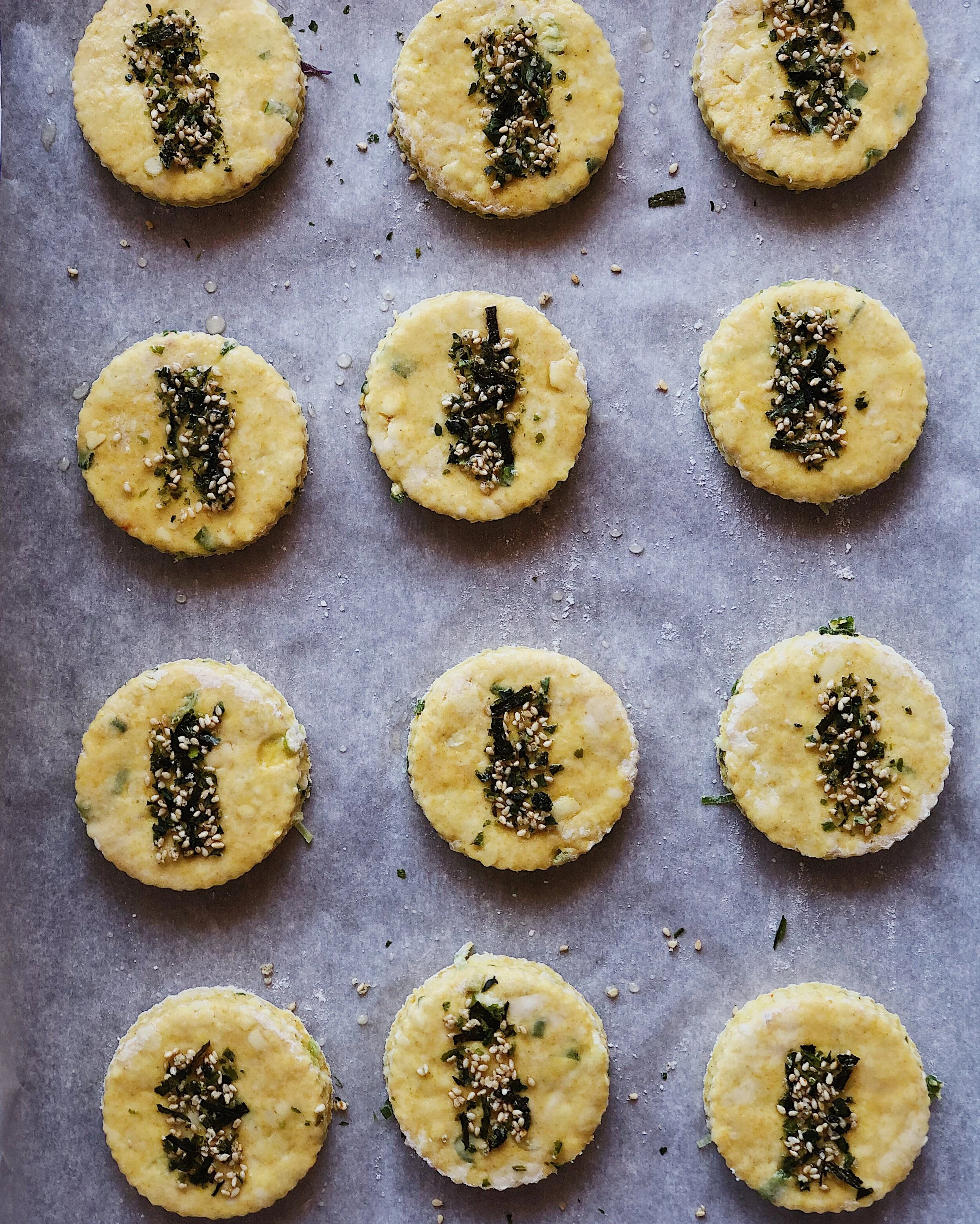 Cheesy Curry Scallion Biscuits with Miso Honey Butter — Lily Morello