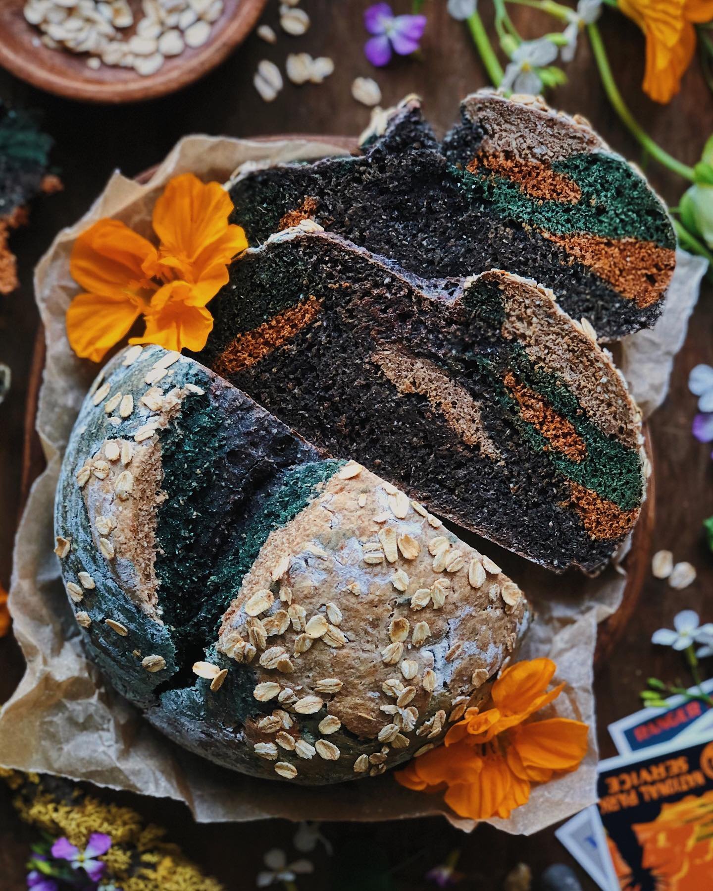 Homemade Irish-style brown soda bread&mdash;but in desert-inspired colors!⁣
⁣
A couple weekends ago, Spouse and I camped in Death Valley National Park and we loved exploring the area known as Artists Palette&mdash;where the hills look like they&rsquo