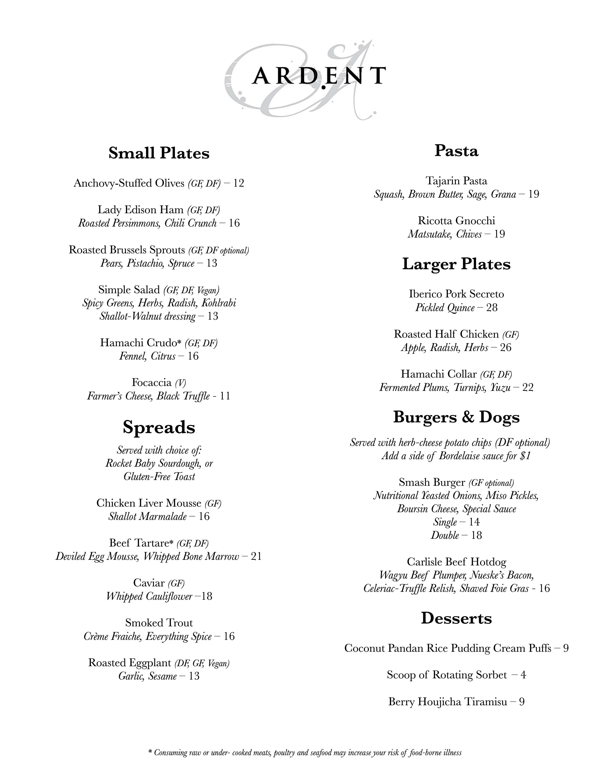 Menu Bar + Lounge — Ardent MKE