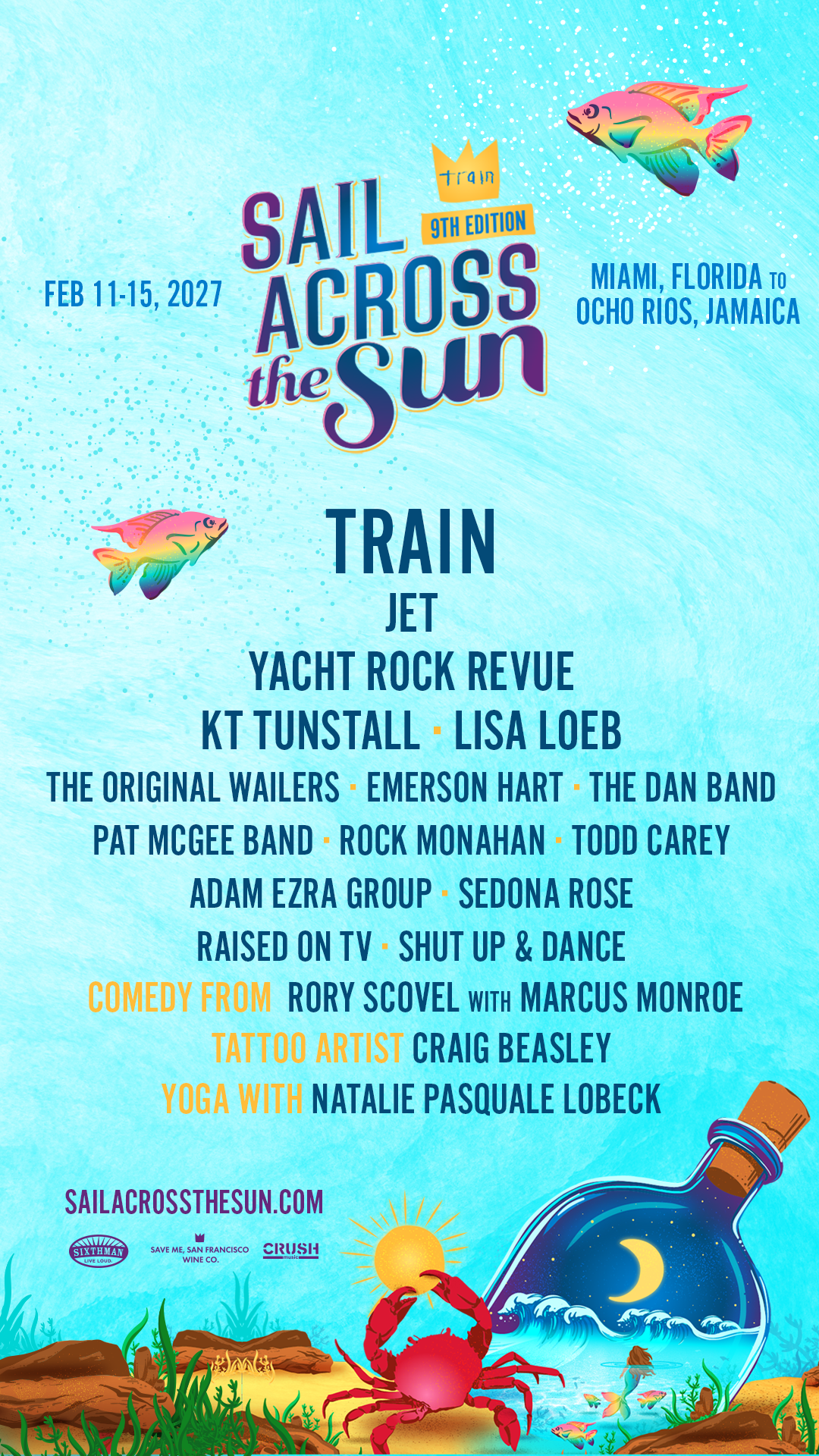 Train Unveils "Sail Across the Sun" Cruise 2027