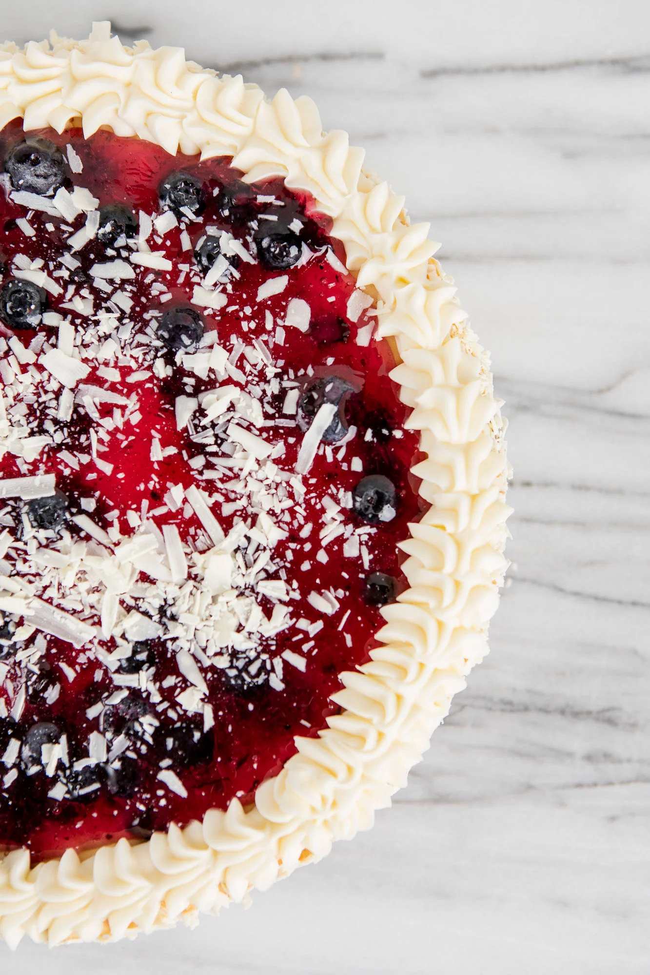 White Chocolate Blueberry Cheesecake