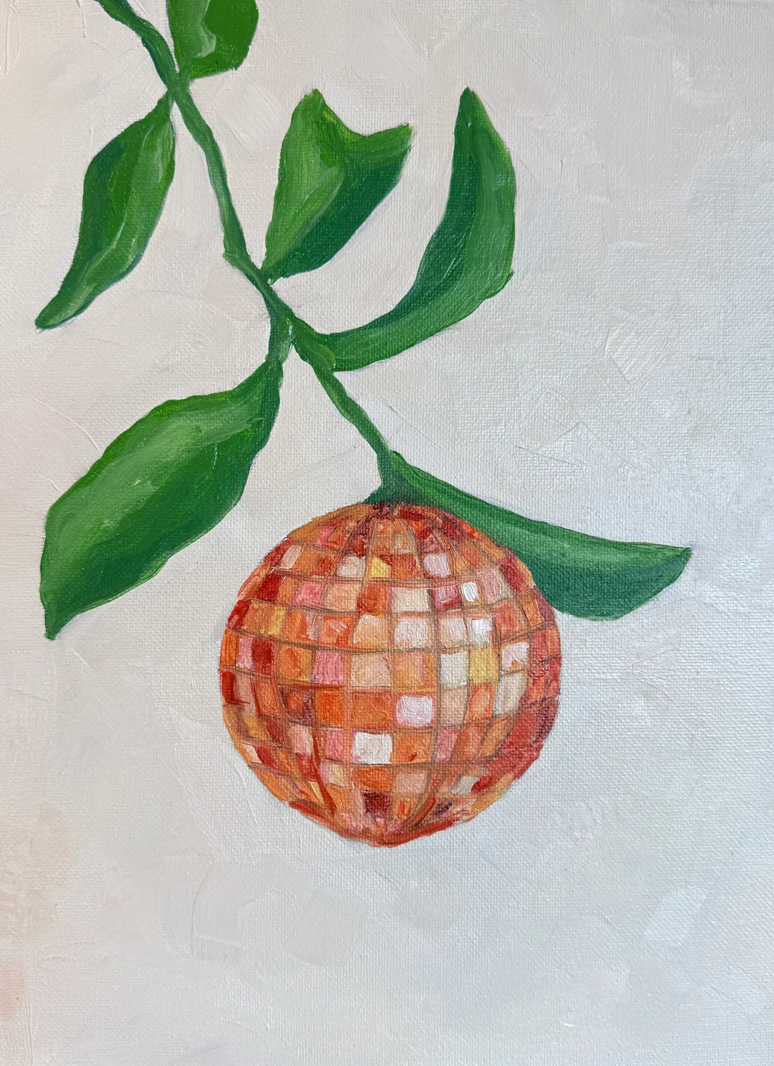 Fruit Disco Ball Oil painting