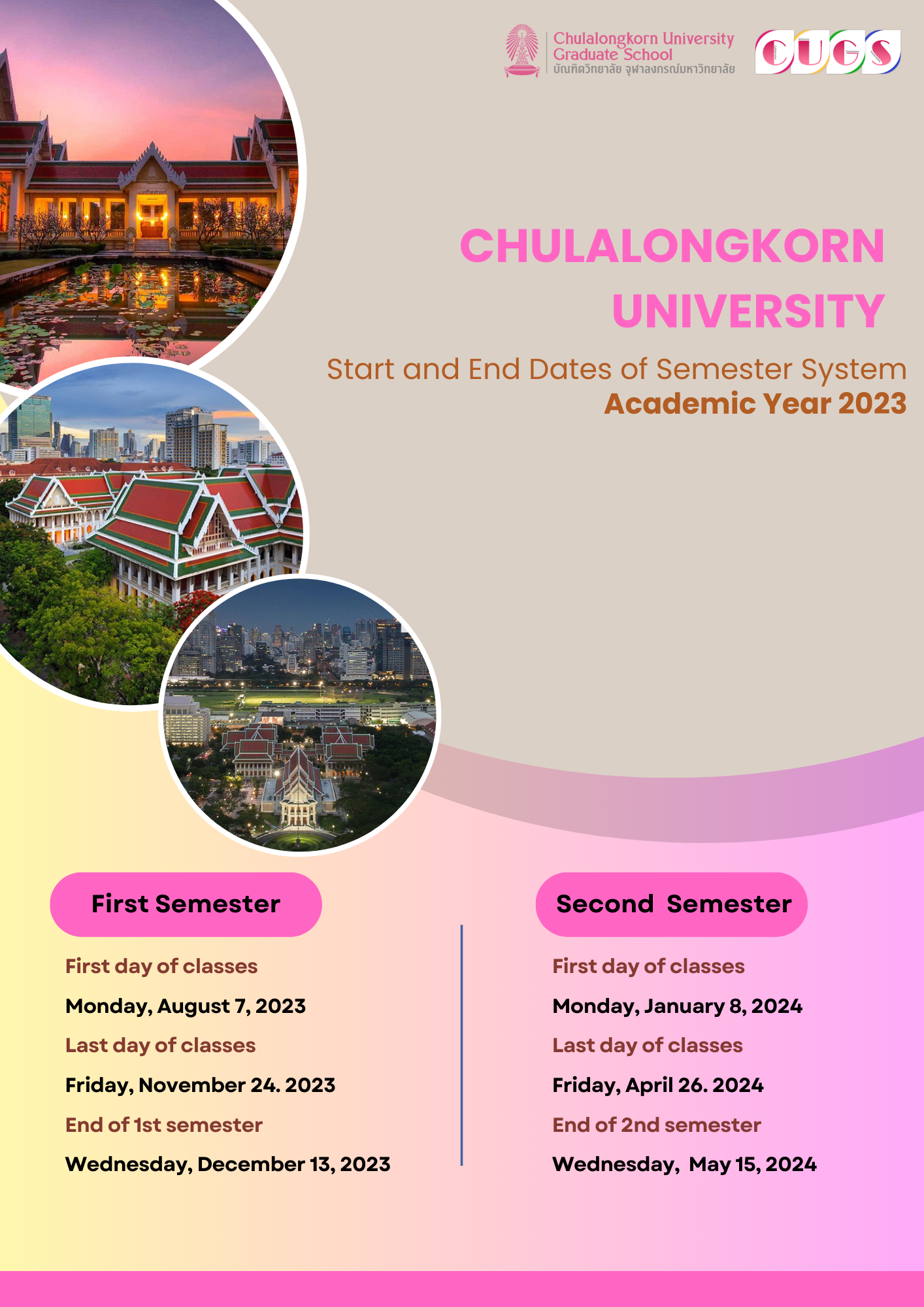 Academic Calendar — Southeast Asian Studies