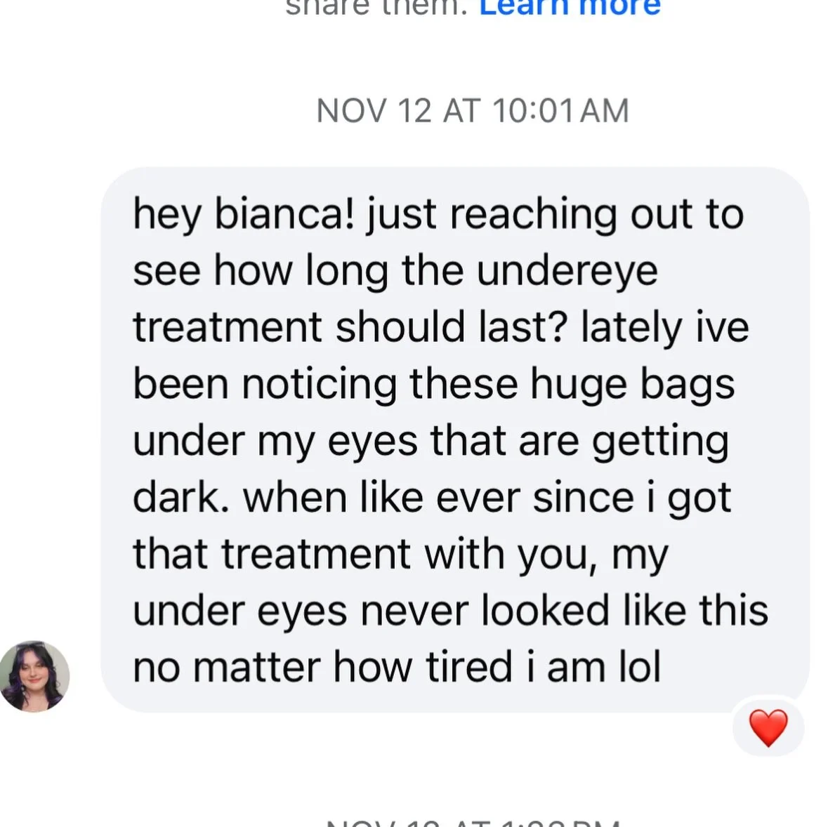 August 31, 2021 &rarr; November 12, 2025☆

This client had one session and was very satisfied with her results! ☆ 4 years later and it&rsquo;s the first time she&rsquo;s inquired with a need for another treatment! ☆

Here&rsquo;s the details: It&rsqu