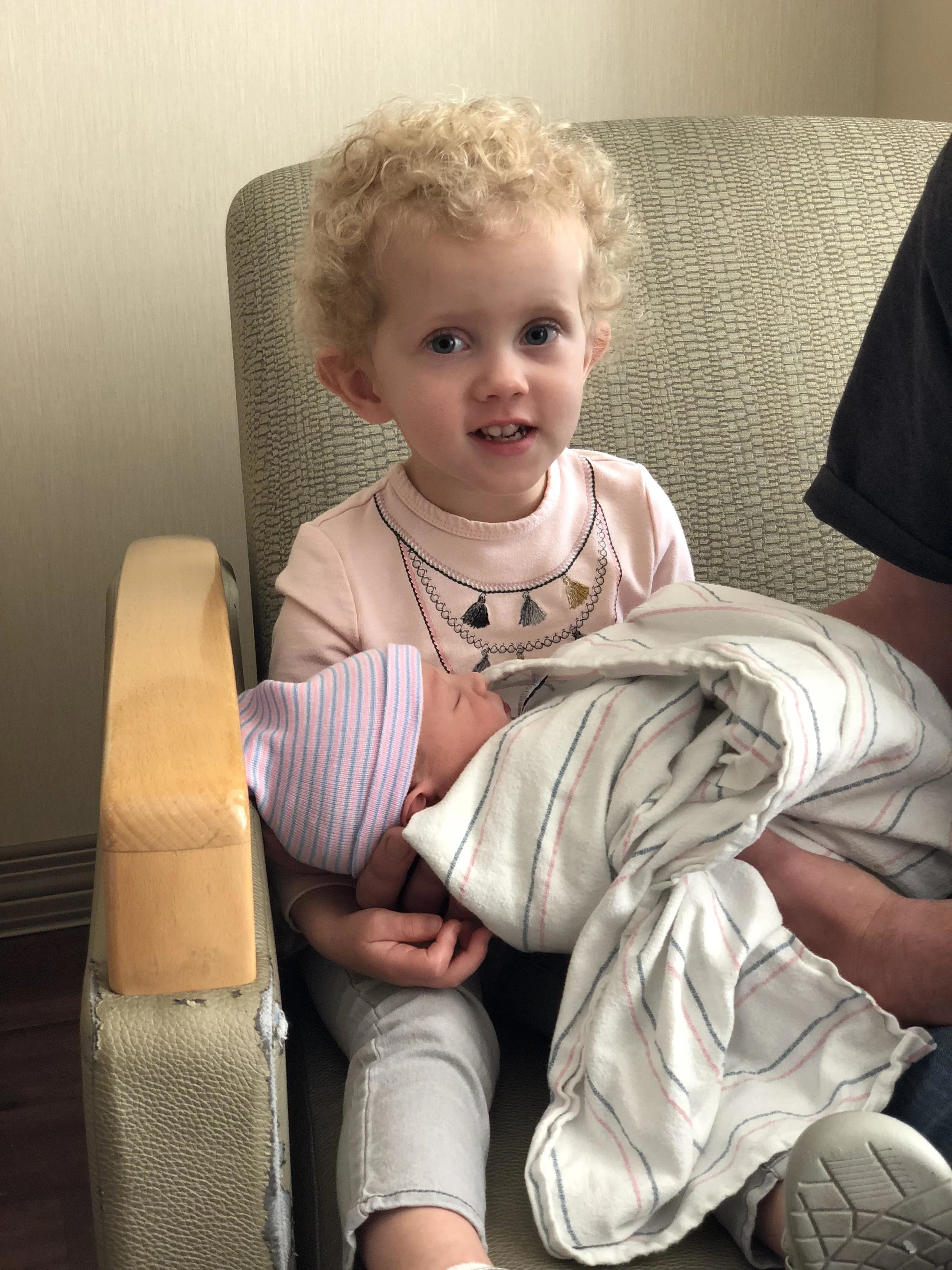 Sienna meeting Carson for the first time.