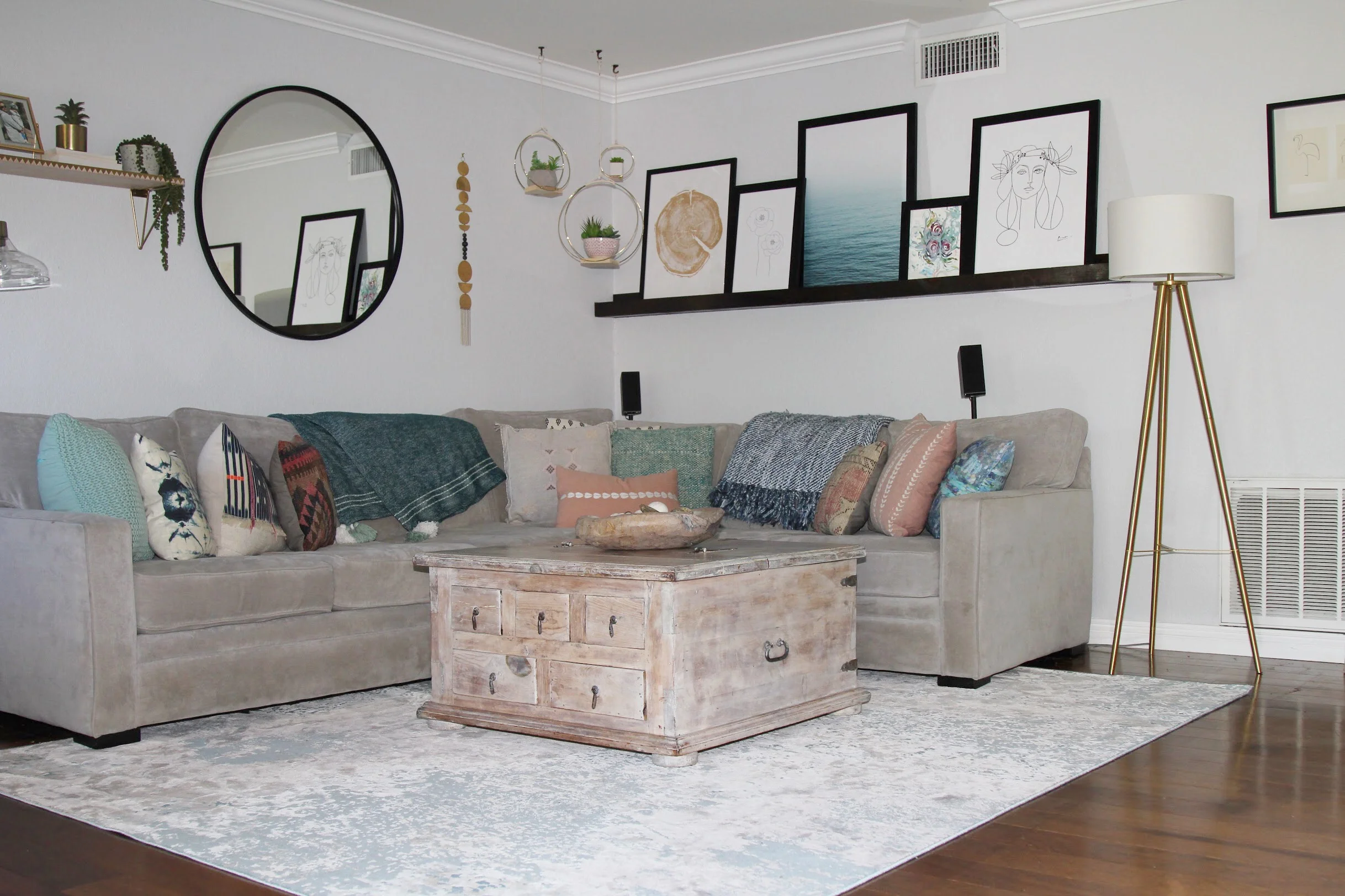 My new Bashian Rug in my living room.