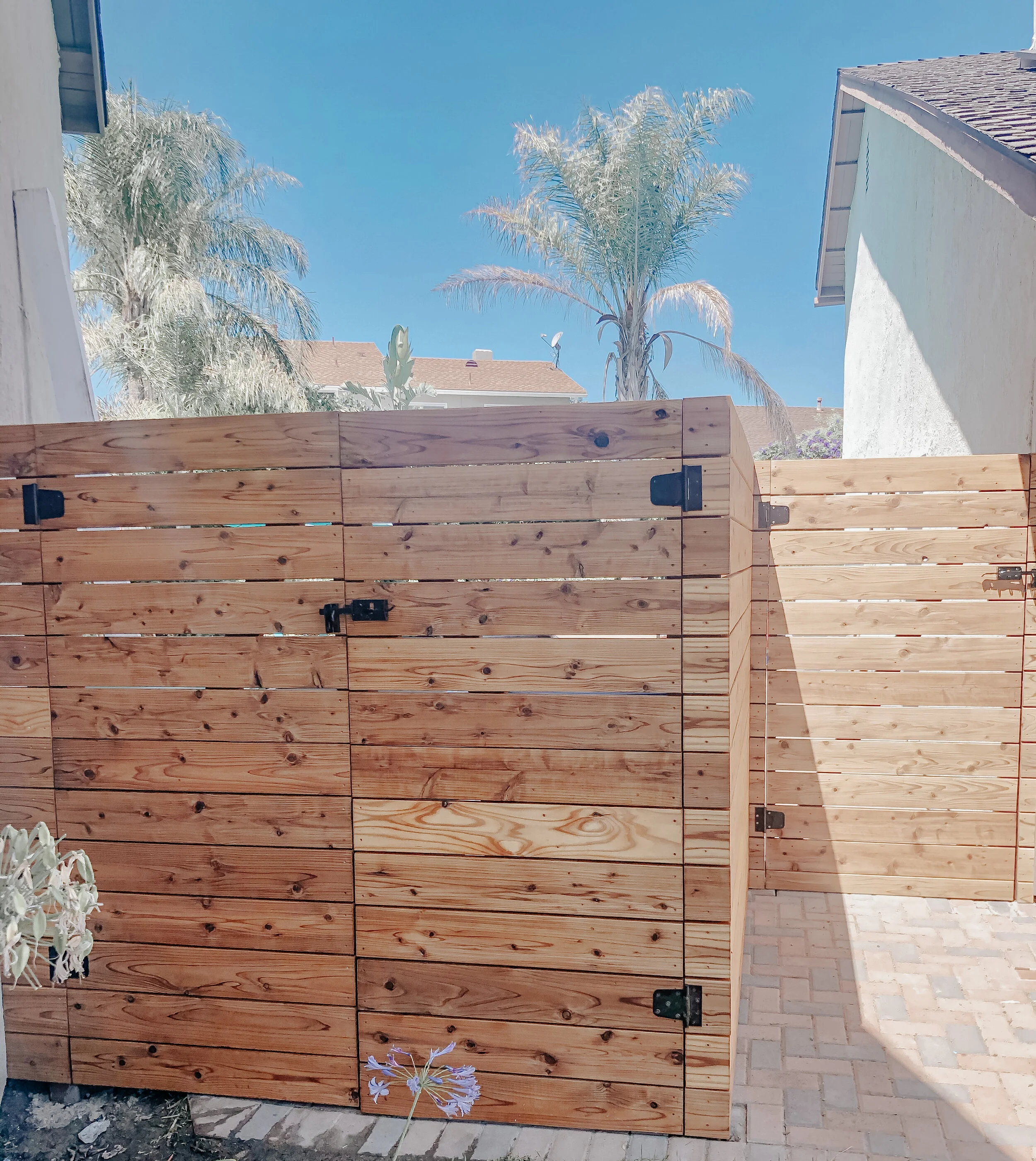 New Modern Fence with National Hardware 