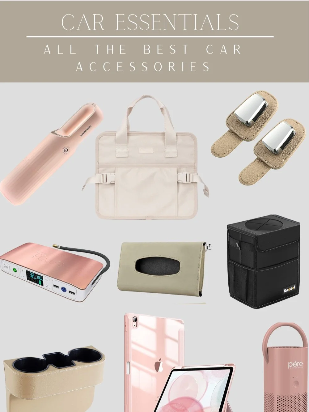 Amazon Car Essentials- Car Accessories That Will Help Organize Your Car Trip