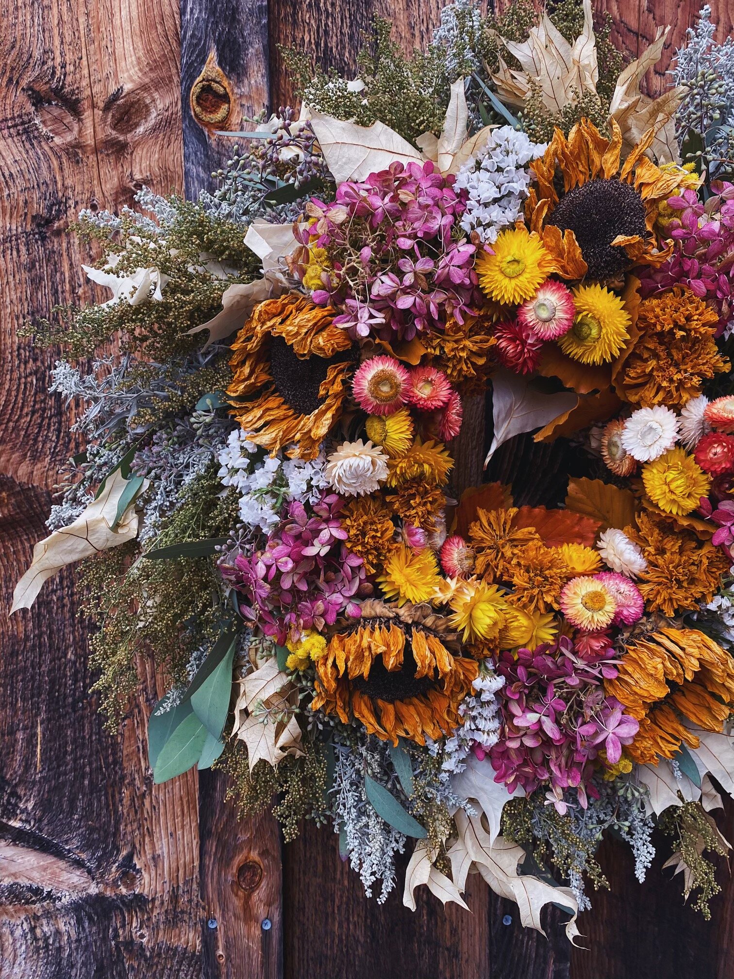 October Dried Wreath Workshop