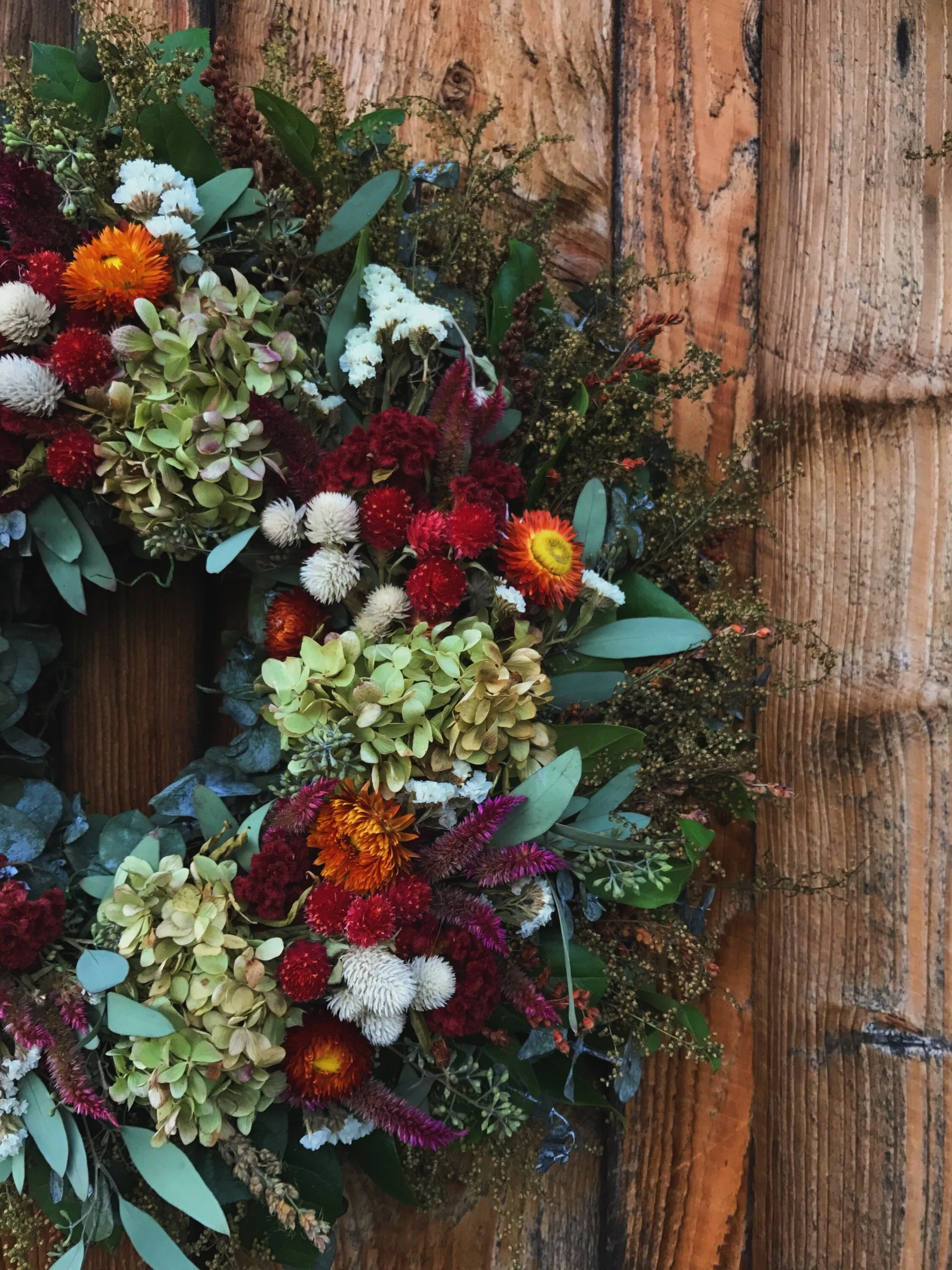 December Dried Wreath Workshop