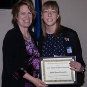 Julia Goswick, 2019 DWPA Scholarship Winner, and Judy Stahl