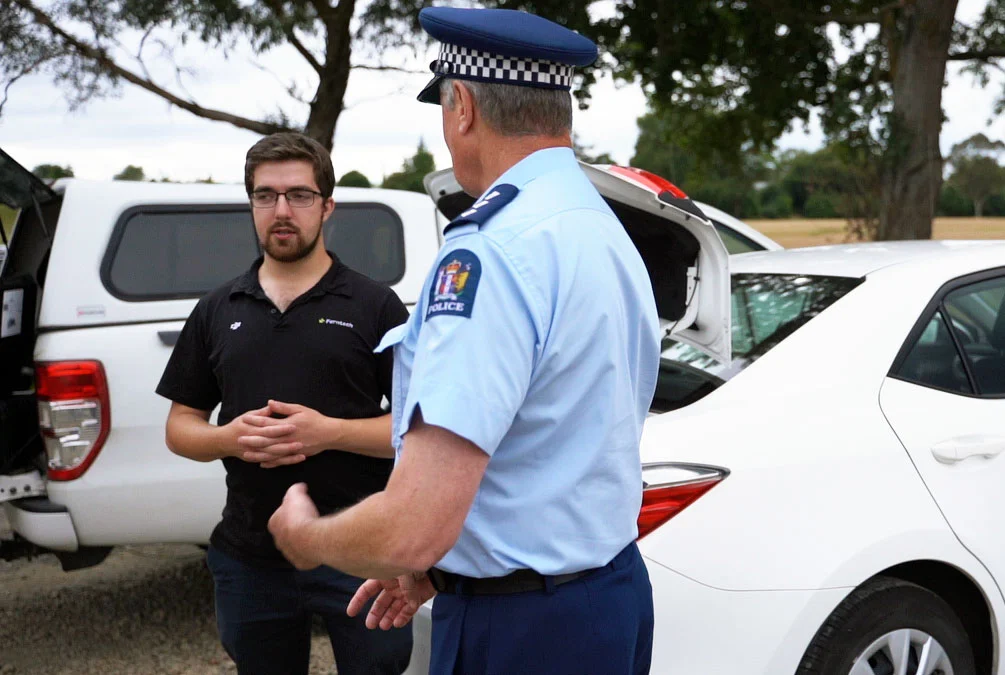 Our team advising local police in Palmerston North on drone technology.