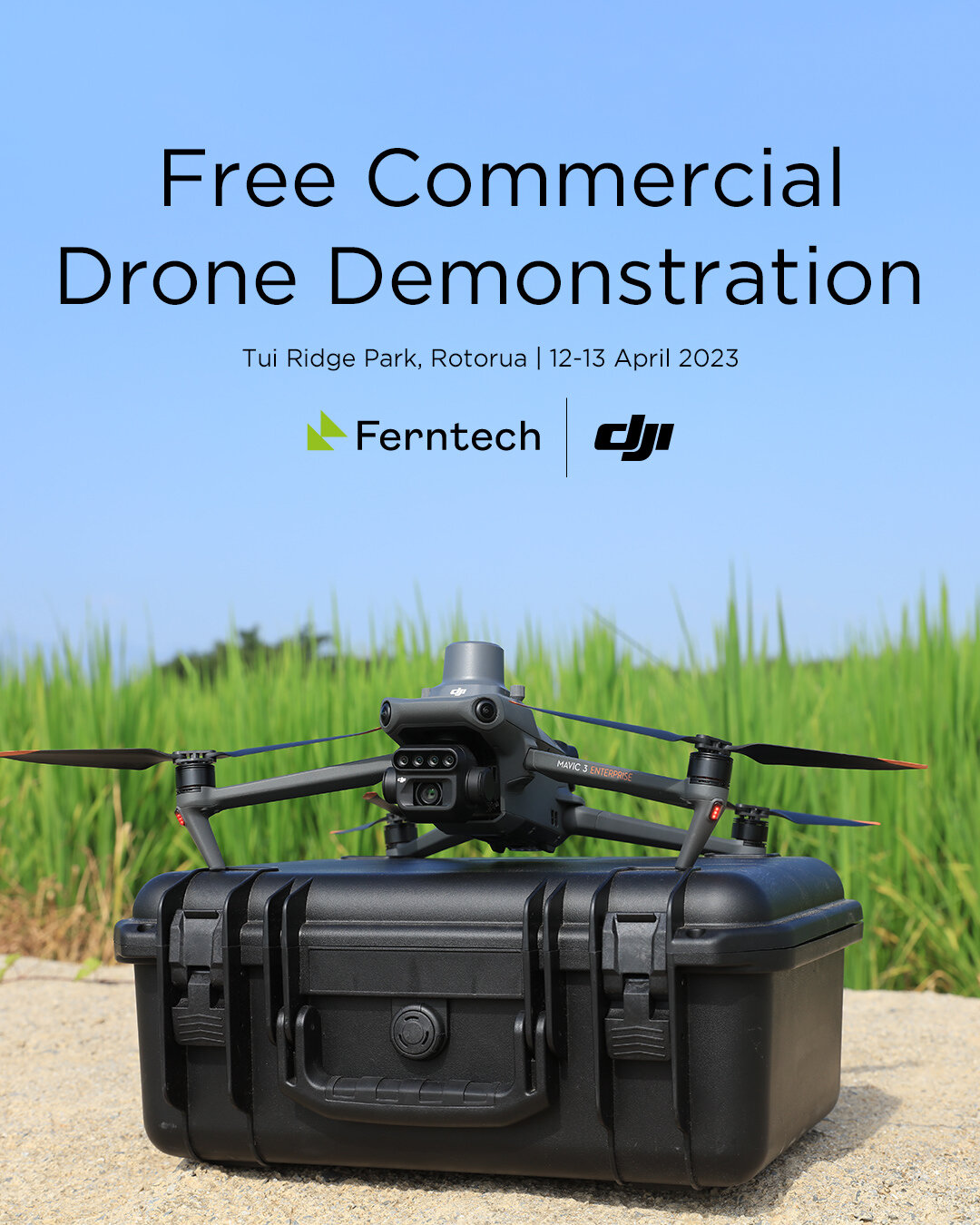 What are the commercial advantages of drones, and how can you use them for your own applications? Join our expert team in Rotorua on April 12th or 13th for in-depth discussions and live demonstrations of our latest DJI drones! Register now via the ev