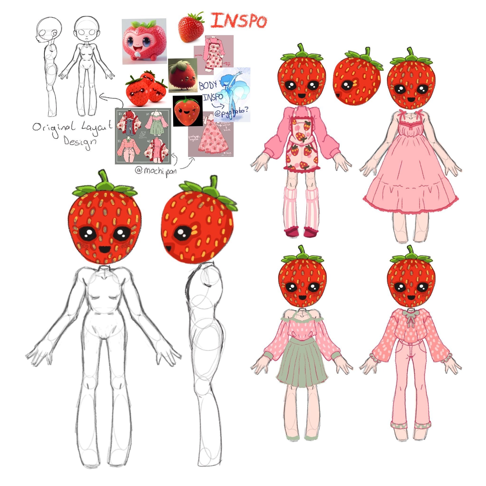 Strawberry Character Design