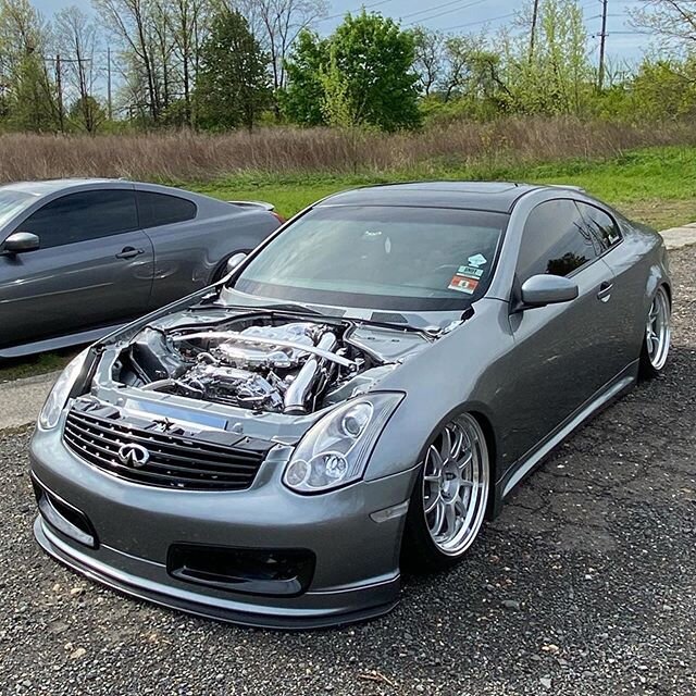 #Repost @_brandonbusch
・・・
Had to blow the spider webs off 😙💨🕸
&bull;
&bull;
&bull;
#Rabbitbuilt #rabbitbuiltg35 #garagebuilt #g35 #g35coupe #vq35 #vq35de #superstreet #infiniti #nismo #brembo #airlift #airliftperformance #lifeonair #tomei #mishim