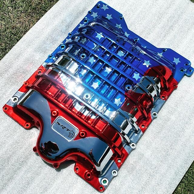 @anthonylopez11x asked for a wavy American Flag and this is what both of us came up with 🔥🔥🔥#baidpolish #chromeplated #powdercoated #murica🇺🇸 #bling #art