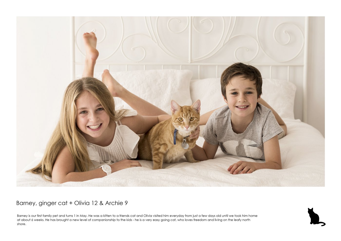 family cat and kids photos