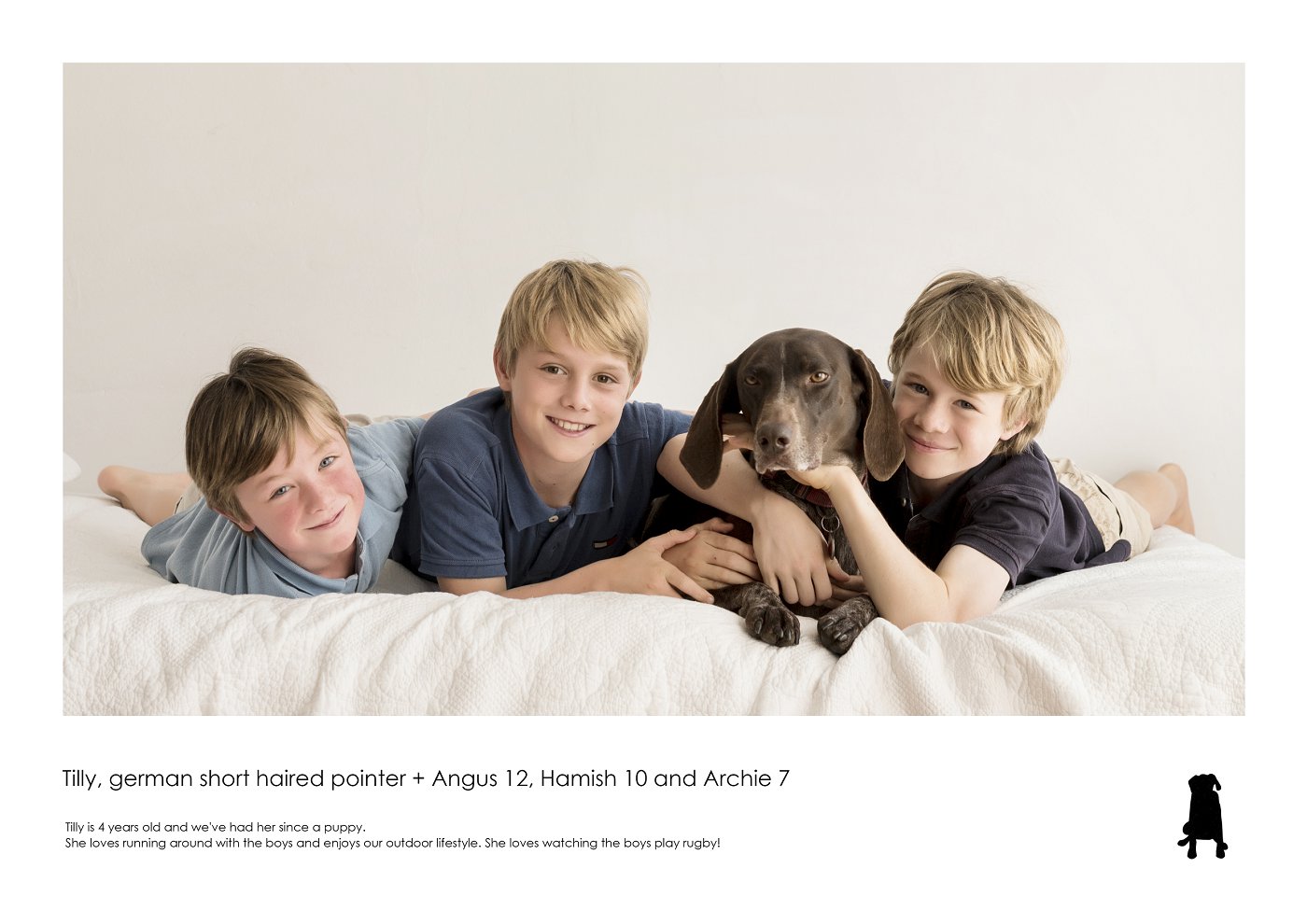 kids family photos sydney with dog