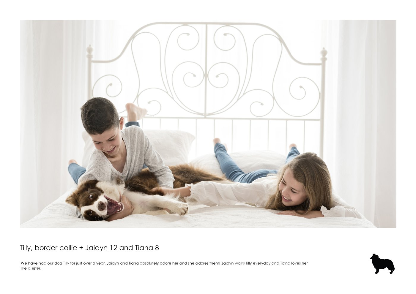 dog and kids family portrait session sydney