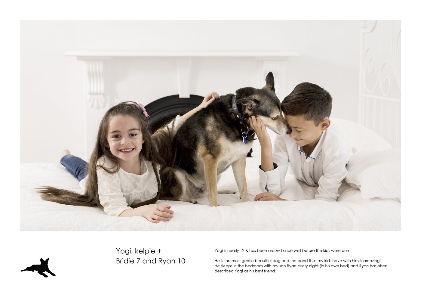 sydney family photography with dog