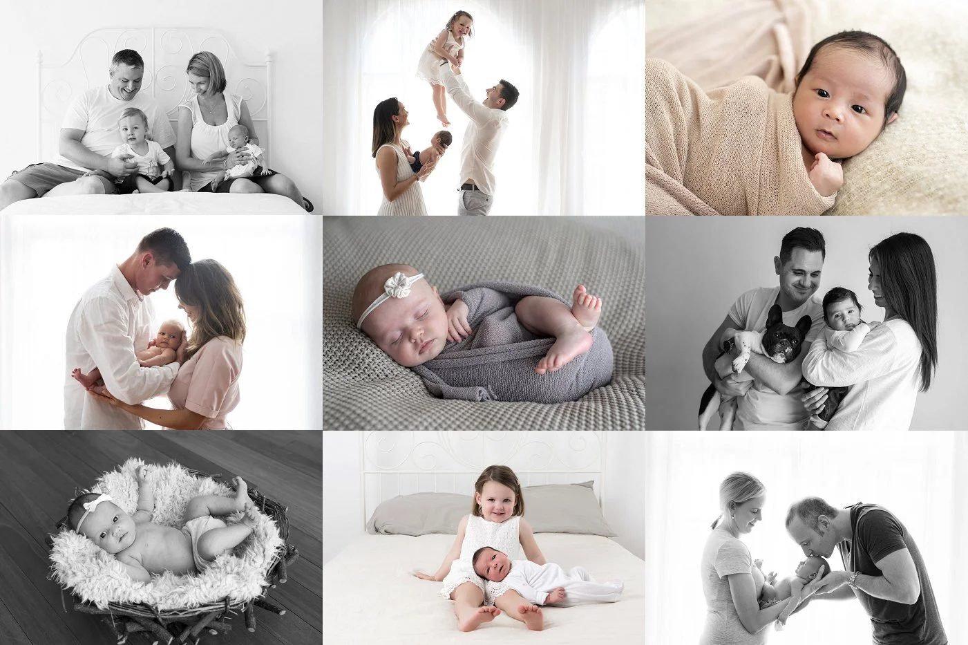 Newborn family session