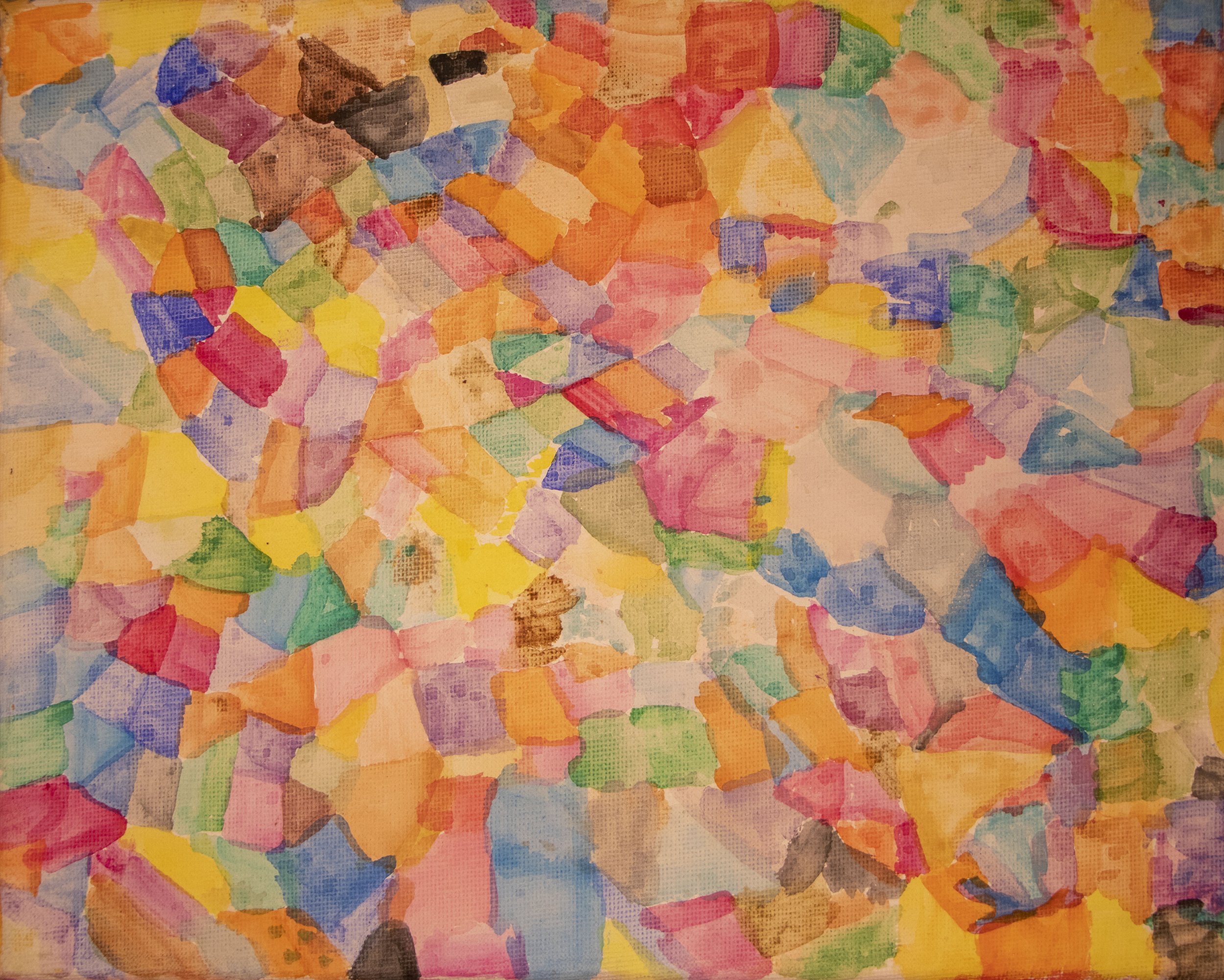 Anna Hall, Colour Pattern on canvas frame 3