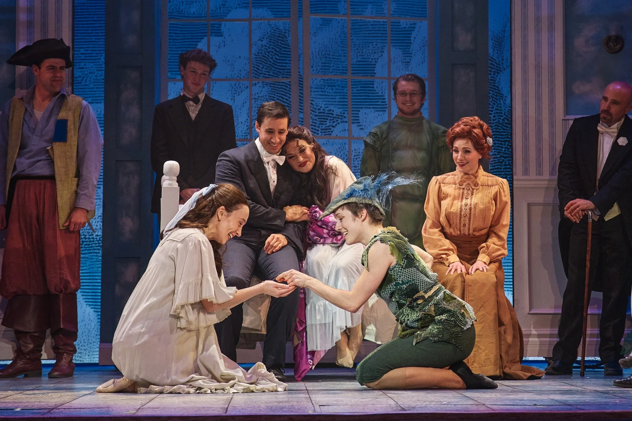    Finding Neverland   at the White Plains Performing Arts Center.   Director: Marc Tumminelli. Music Director/Producer: Stephen Ferri, Choreographer: Felicity Stiverson, Set Design: Chris &amp; Justin Swader, Lighting Design: Aaron Bowersox, Video D