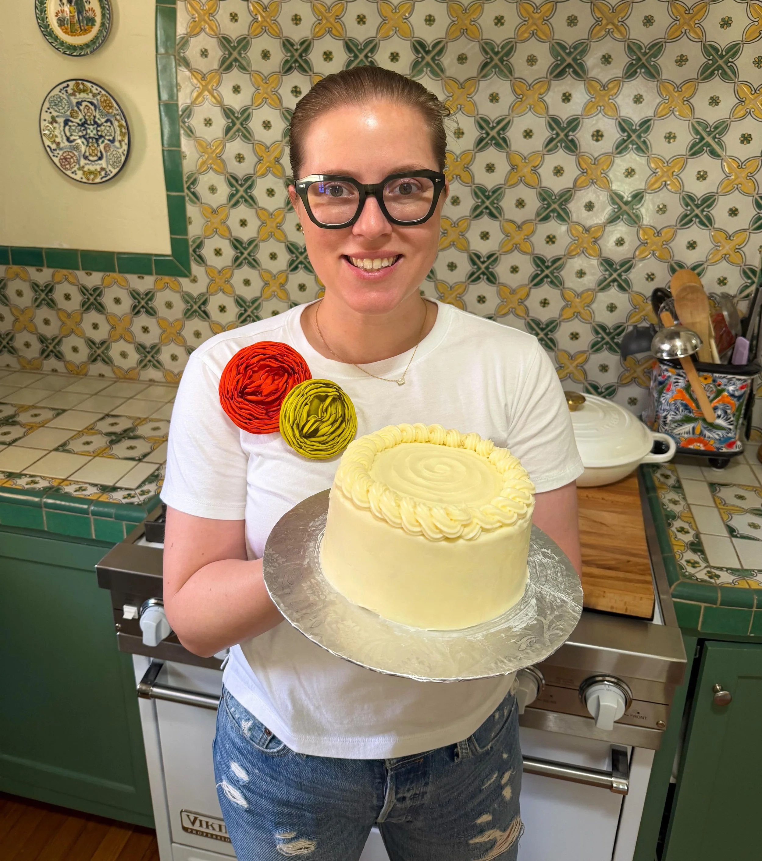 Came out of baking retirement to make a birthday cake for my dad! This is my favorite carrot cake (no pineapple and no raisins!) with my cream cheese frosting 🥕 it&rsquo;s a good cake, y&rsquo;all!