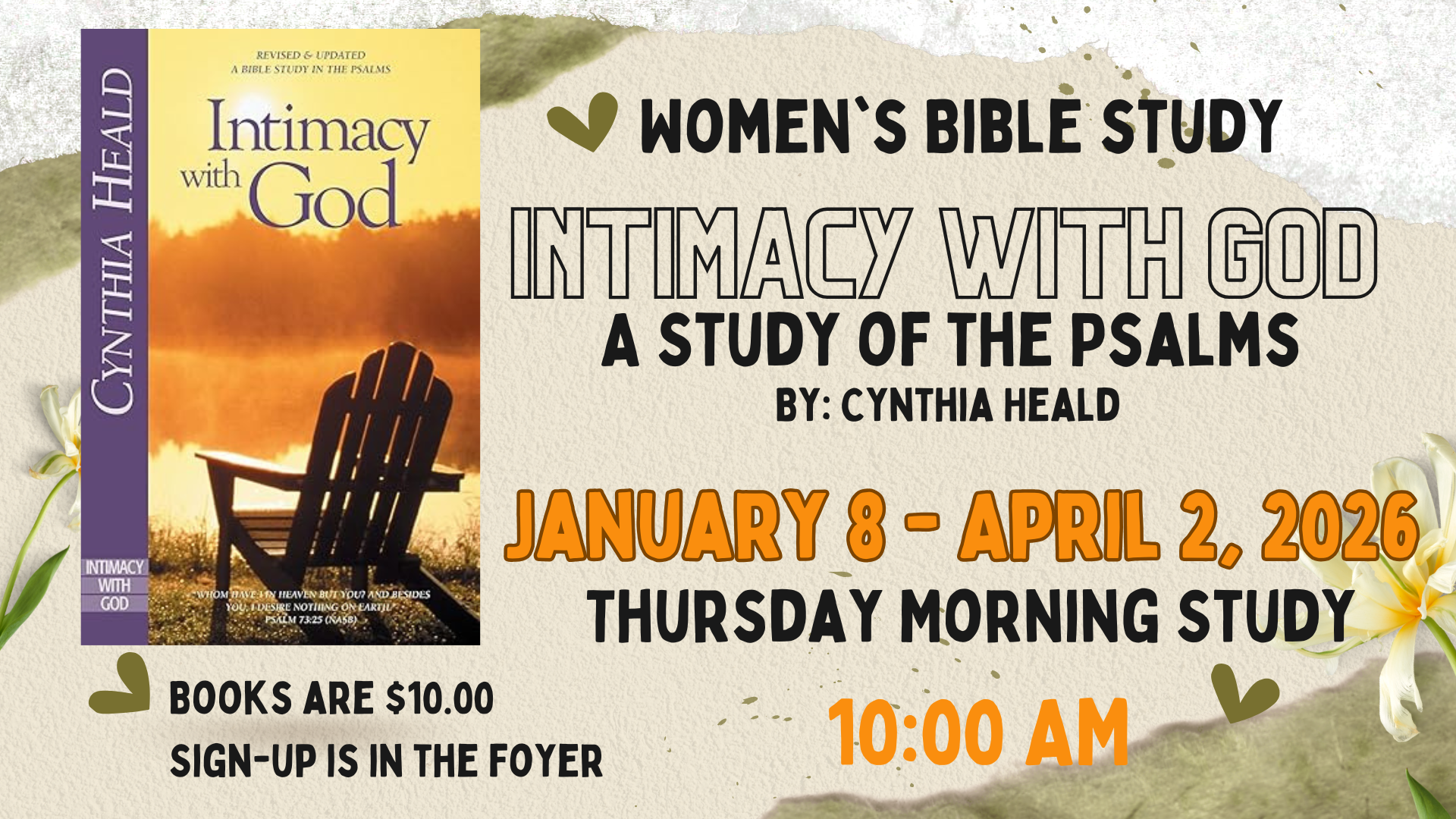 Women's AM Bible Study: Intimacy with God
