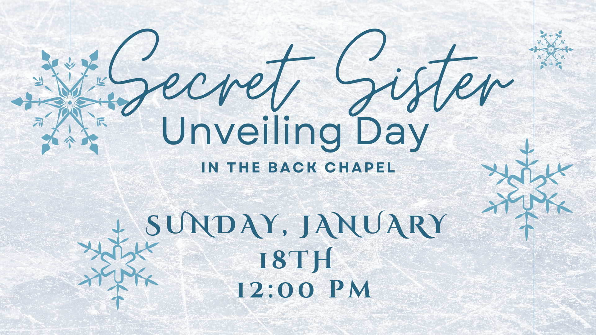 Secret Sister Unveiling 