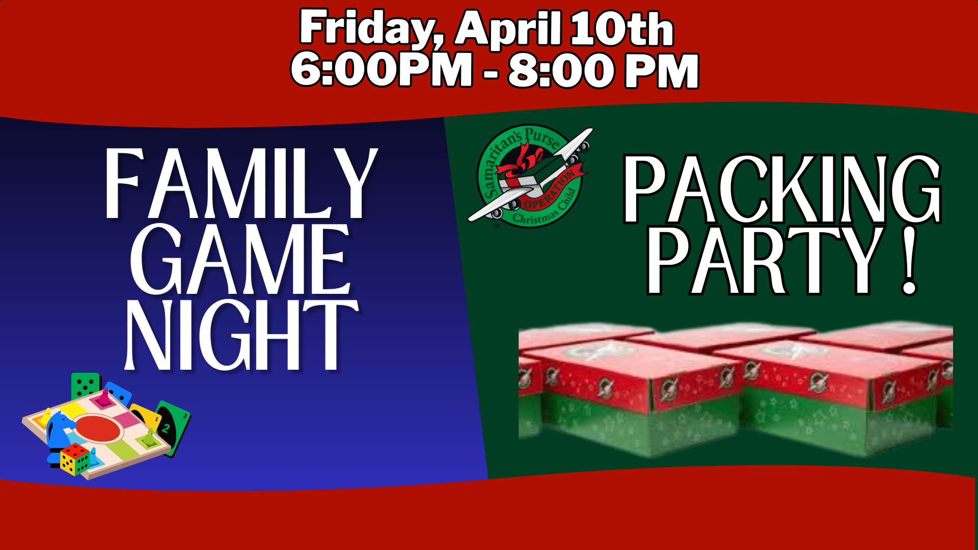 Family Game Night OCC Packing Party Combo !