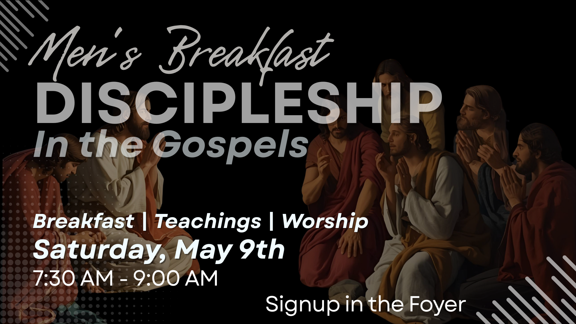 Men's Breakfast: Discipleship in the Gospels