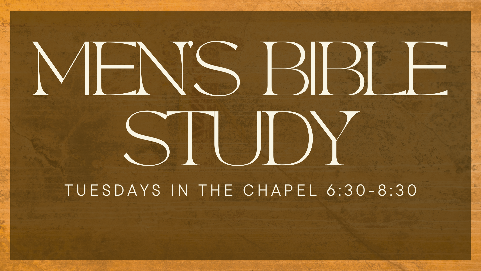 Men's Bible Study