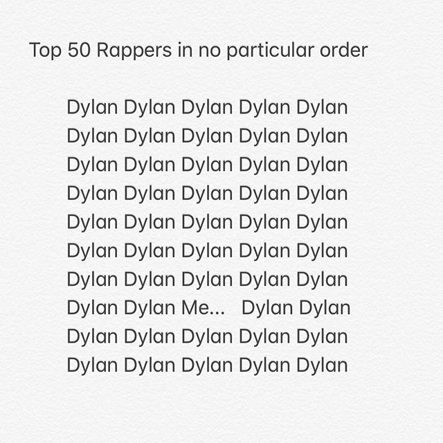 Made a list of the top 50 rappers let’s talk about it