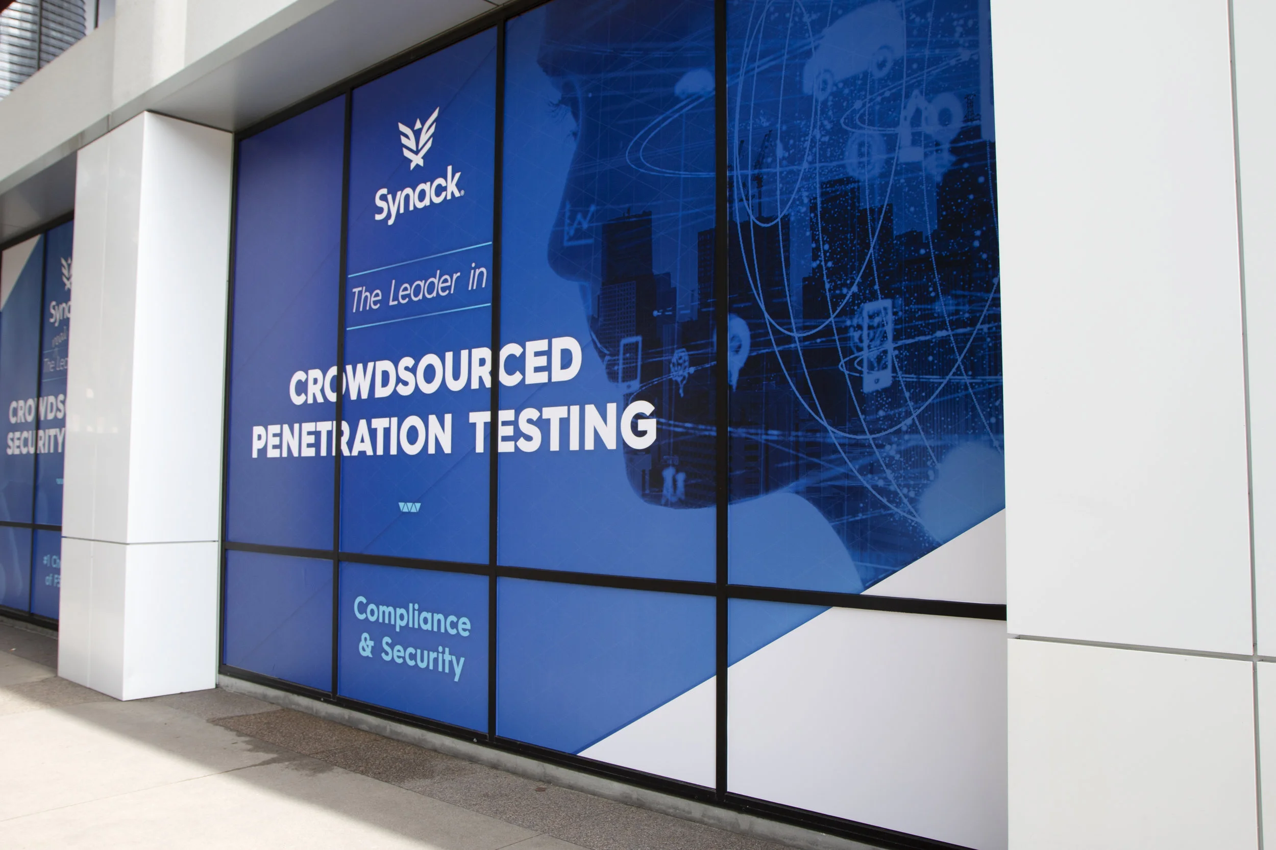 Window Graphics for an Event in San Francisco