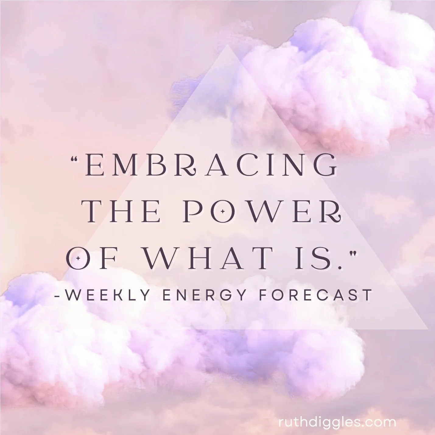Weekly Energy Forecast: The Power of Embracing What Is