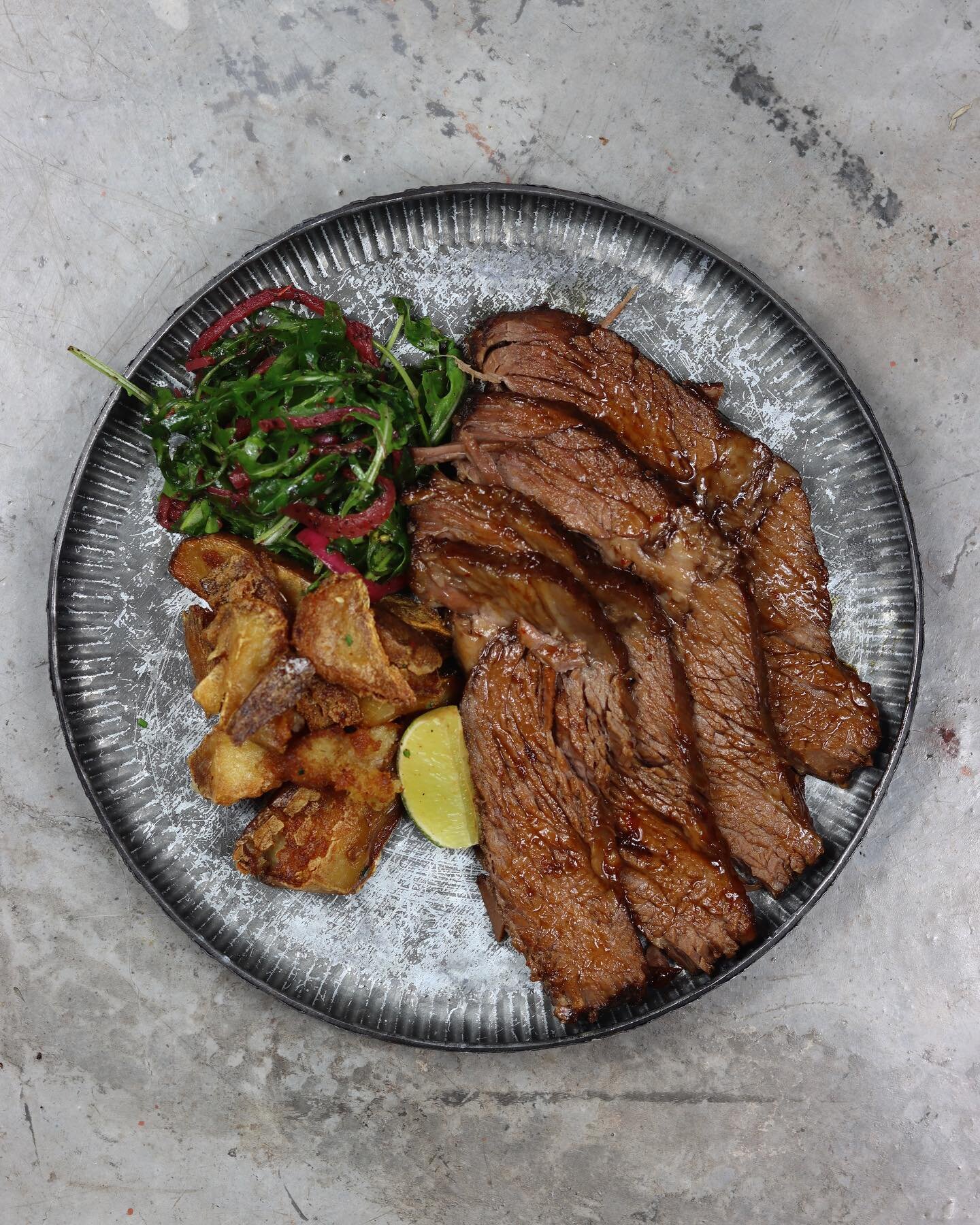 This Brisket Barbie is one of the five communal dishes for the Riverside dinner service. Beef brisket that is marinated for 24 hours in homemade barbeque rub, 24 hours sous vide and finally smoked with applewood.

Available at Working Title Riverside