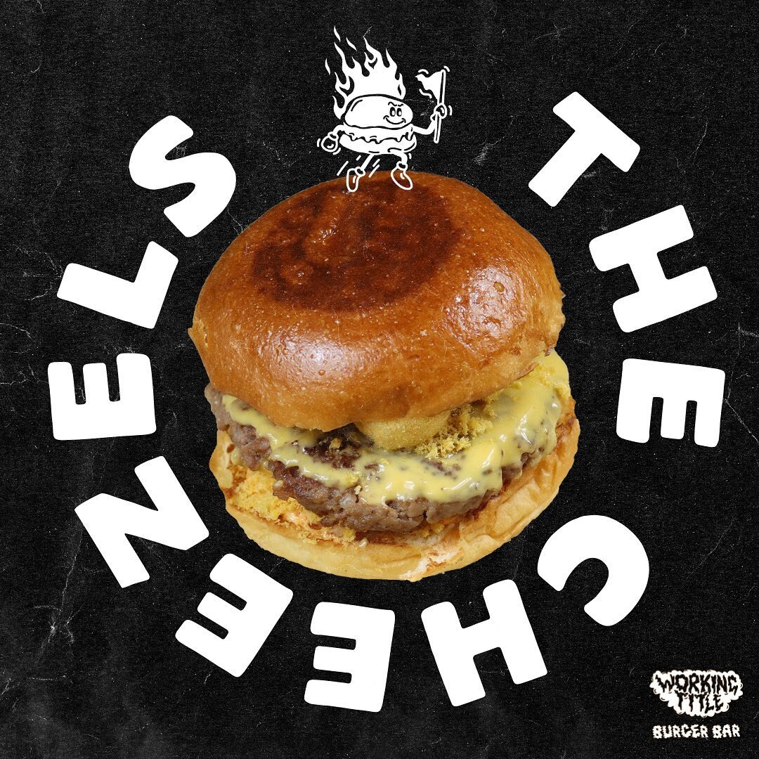 VOL 1.0 THE CHEEZELS
Ending Volume 1 with the star of the show, THE CHEEZELS. Available for the entire month of December!
&mdash;
Angus Patty, Relish Mayo, Nacho Cheese, Smoked Cheddar, Charred Onion, Cheezels, Jalape&ntilde;os
&mdash;
1 &mdash; 31 D