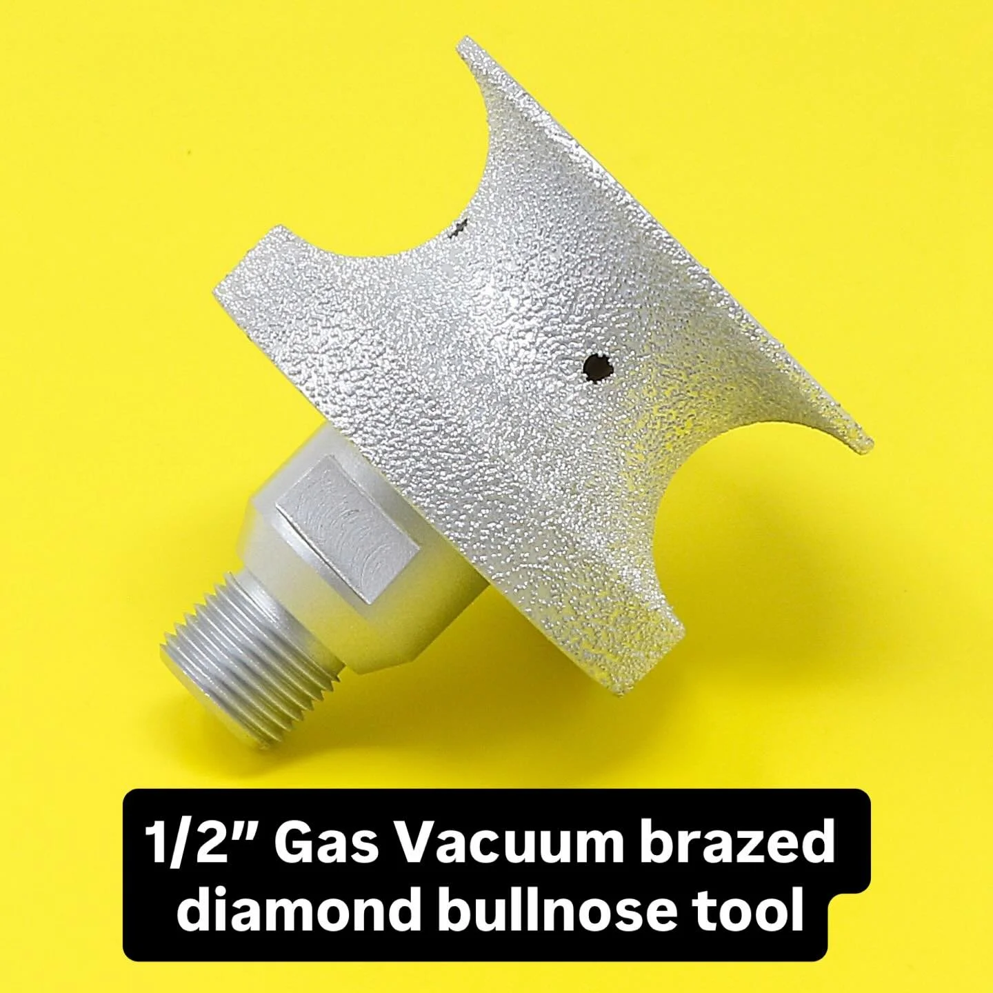 1/2&rdquo; gas Bullnosing tool with vacuum brazed diamond with fillet for step edges. We stock these tools for 30mm, 40mm and 50mm slabs, the profile is designed for 80% is bullnose with 20% fillet.
#bullnose #cnc #stone #gmm #elitestonetools