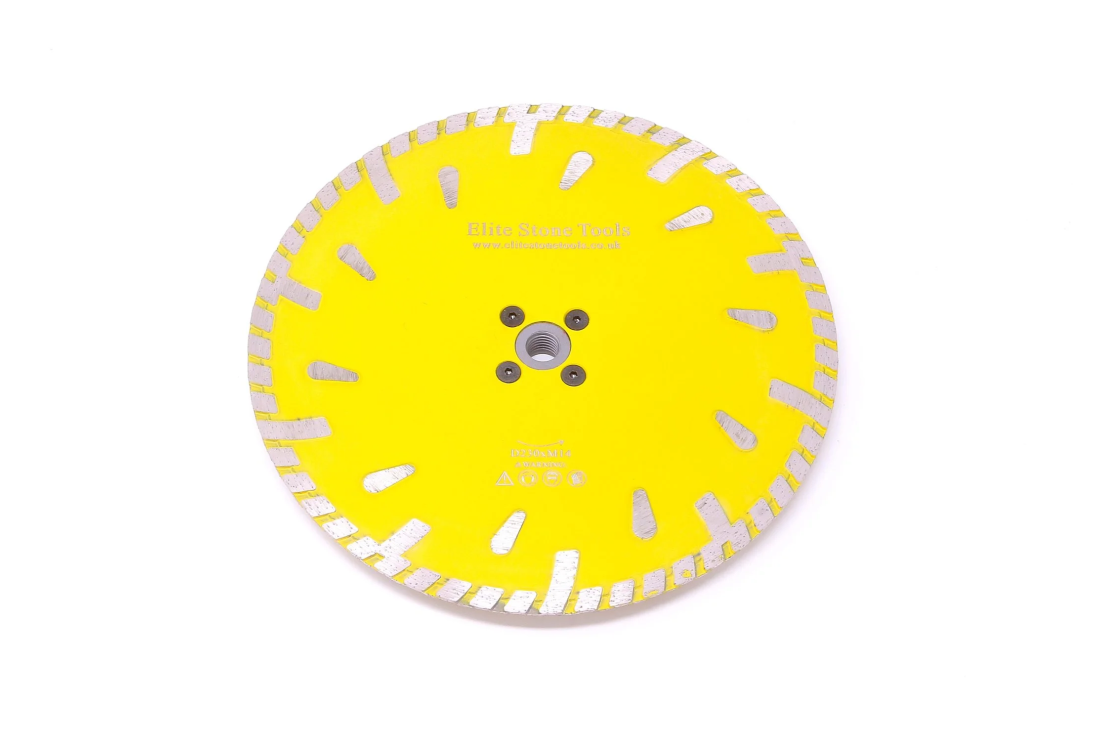 230mm Wide turbo with protection teeth with 50mm steel M14 Flushcut