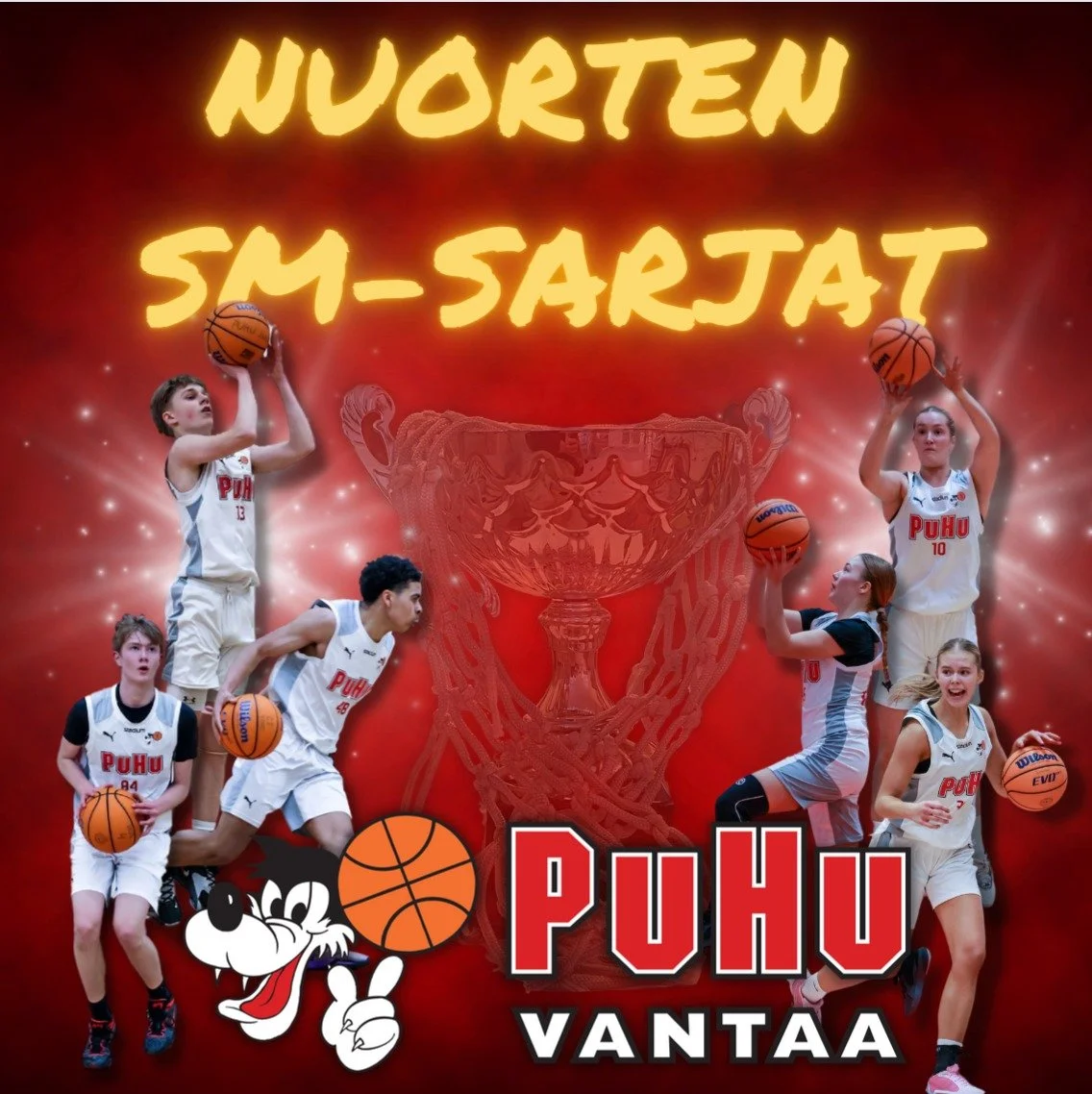 PuHu Juniorit ainoana suomalaisena seurana mukana kaikissa koripallon nuorten SM-sarjoissa