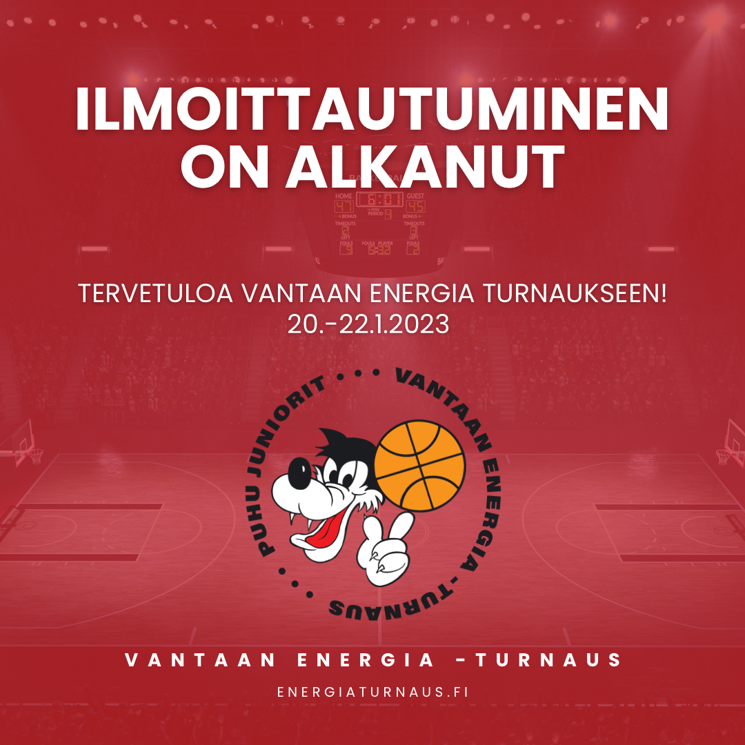 TERVETULOA VANTAAN ENERGIA -TURNAUKSEEN!